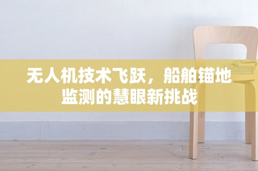 无人机技术飞跃，船舶锚地监测的慧眼新挑战