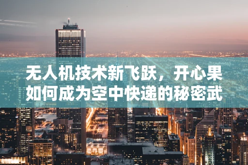 无人机技术新飞跃，开心果如何成为空中快递的秘密武器？