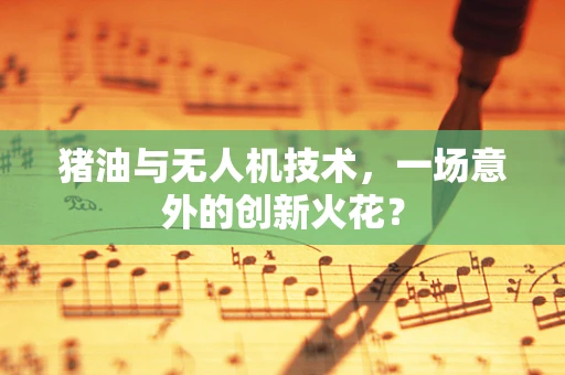 猪油与无人机技术，一场意外的创新火花？