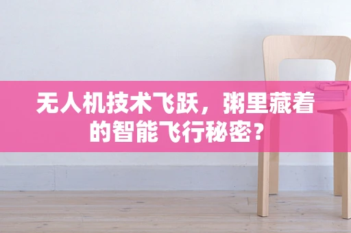 无人机技术飞跃，粥里藏着的智能飞行秘密？