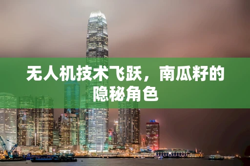 无人机技术飞跃，南瓜籽的隐秘角色