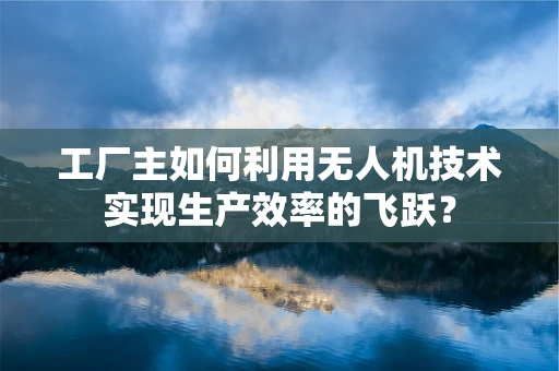 工厂主如何利用无人机技术实现生产效率的飞跃？