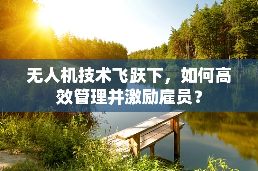 无人机技术飞跃下，如何高效管理并激励雇员？
