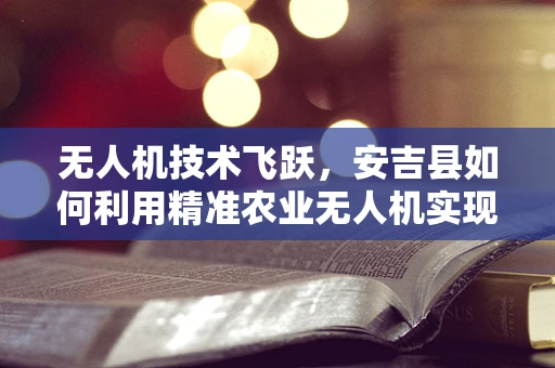 无人机技术飞跃，安吉县如何利用精准农业无人机实现智慧农业新篇章？
