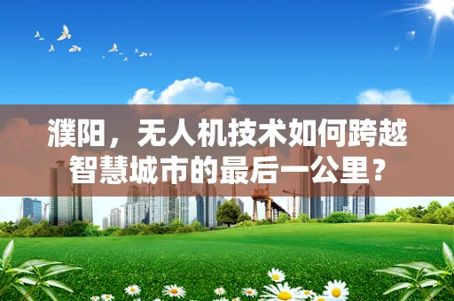 濮阳，无人机技术如何跨越智慧城市的最后一公里？