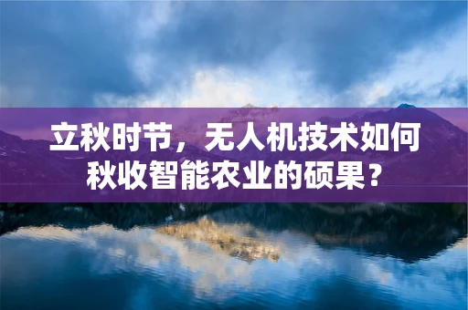 立秋时节，无人机技术如何秋收智能农业的硕果？
