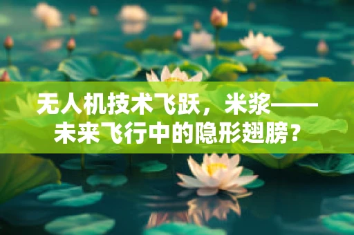 无人机技术飞跃，米浆——未来飞行中的隐形翅膀？