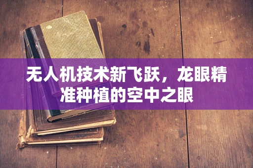 无人机技术新飞跃，龙眼精准种植的空中之眼