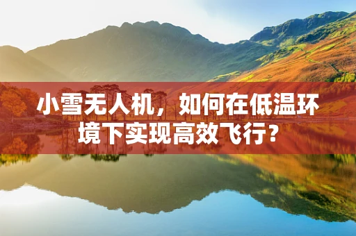 小雪无人机，如何在低温环境下实现高效飞行？