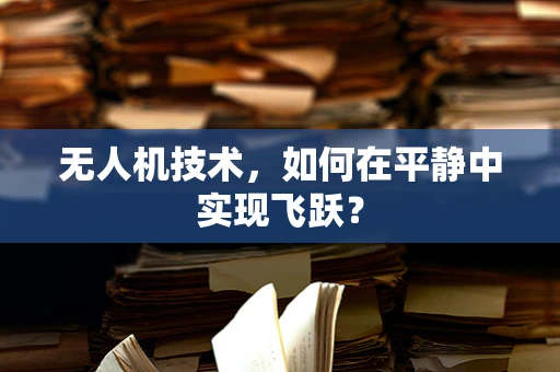 无人机技术，如何在平静中实现飞跃？