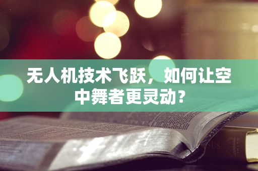 无人机技术飞跃，如何让空中舞者更灵动？
