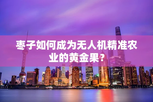 枣子如何成为无人机精准农业的黄金果？