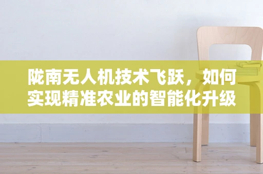 陇南无人机技术飞跃，如何实现精准农业的智能化升级？