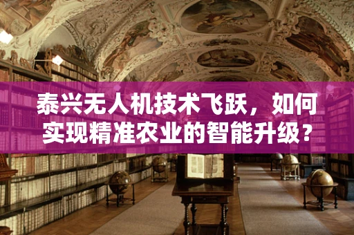 泰兴无人机技术飞跃，如何实现精准农业的智能升级？