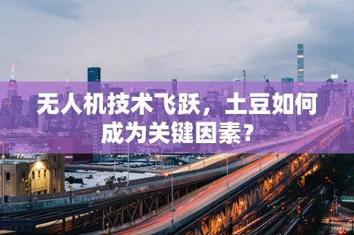 无人机技术飞跃，土豆如何成为关键因素？
