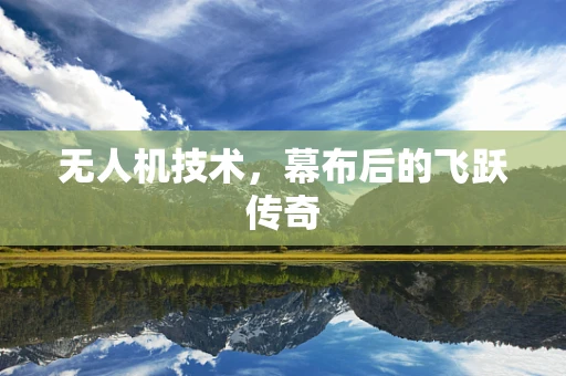 无人机技术，幕布后的飞跃传奇