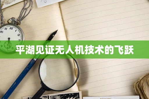平湖见证无人机技术的飞跃