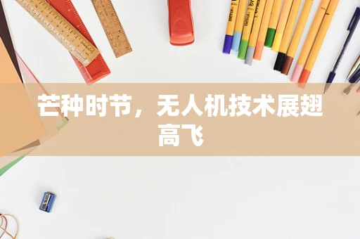 芒种时节，无人机技术展翅高飞