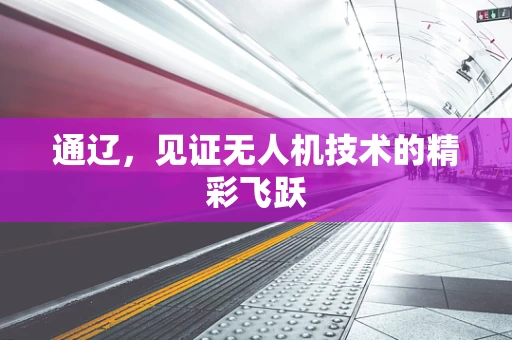 通辽，见证无人机技术的精彩飞跃