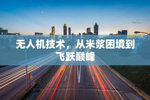 无人机技术，从米浆困境到飞跃巅峰