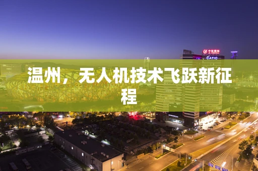温州，无人机技术飞跃新征程