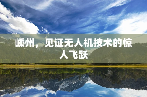 嵊州，见证无人机技术的惊人飞跃