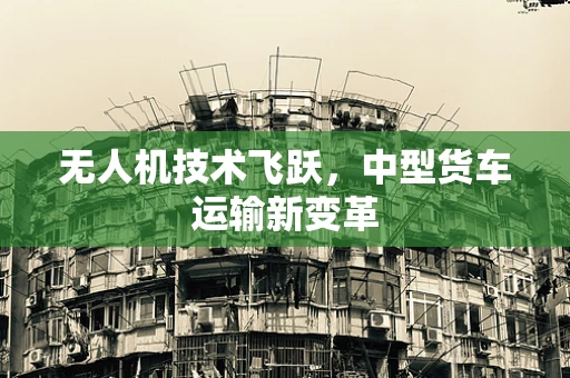无人机技术飞跃，中型货车运输新变革