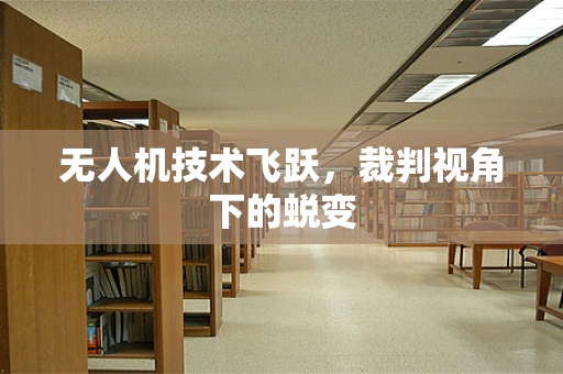 无人机技术飞跃，裁判视角下的蜕变