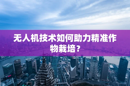 无人机技术如何助力精准作物栽培？