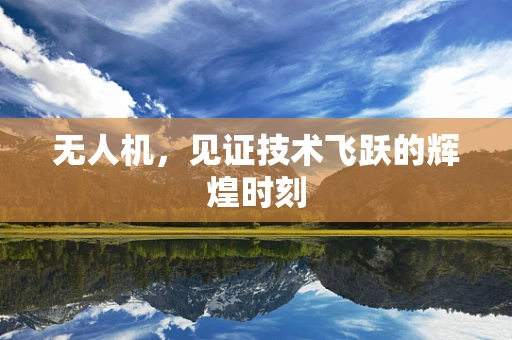 无人机，见证技术飞跃的辉煌时刻