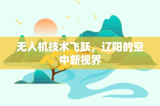 无人机技术飞跃，辽阳的空中新视界
