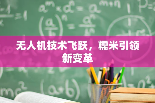 无人机技术飞跃，糯米引领新变革