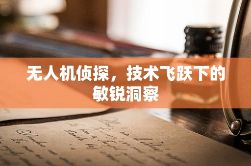 无人机侦探，技术飞跃下的敏锐洞察