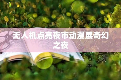 无人机点亮夜市动漫展奇幻之夜