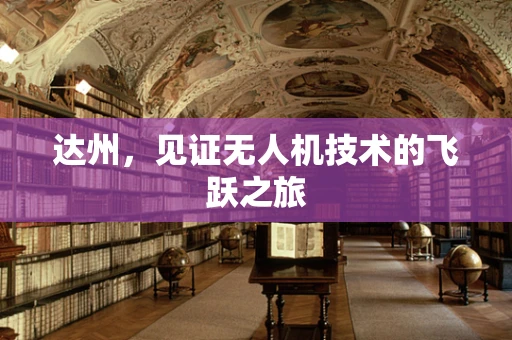 达州，见证无人机技术的飞跃之旅