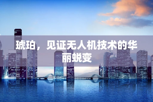 琥珀，见证无人机技术的华丽蜕变