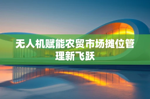 无人机赋能农贸市场摊位管理新飞跃