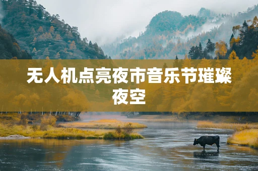 无人机点亮夜市音乐节璀璨夜空