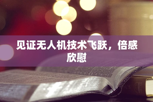 见证无人机技术飞跃，倍感欣慰
