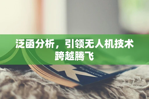 泛函分析，引领无人机技术跨越腾飞
