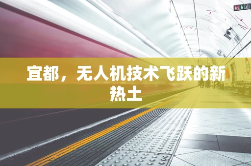 宜都，无人机技术飞跃的新热土