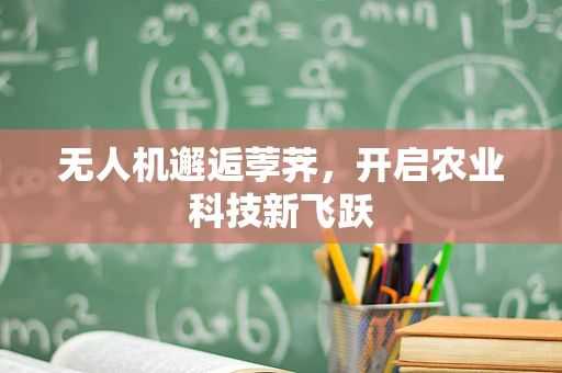 无人机邂逅荸荠，开启农业科技新飞跃