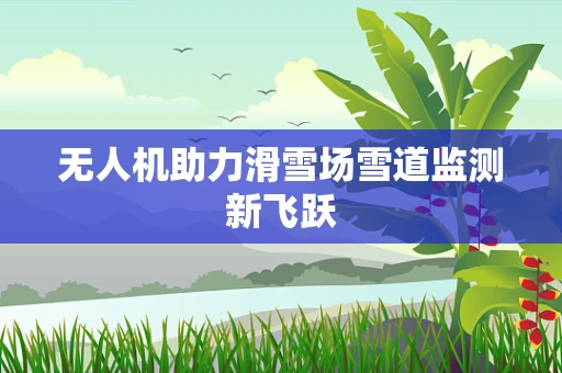 无人机助力滑雪场雪道监测新飞跃