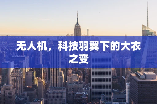 无人机，科技羽翼下的大衣之变