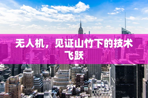无人机，见证山竹下的技术飞跃