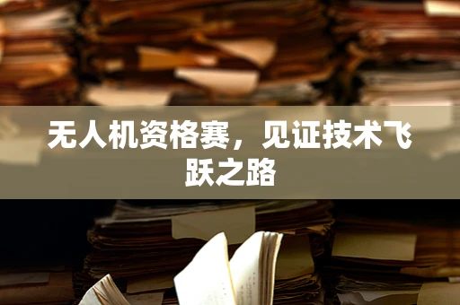 无人机资格赛，见证技术飞跃之路