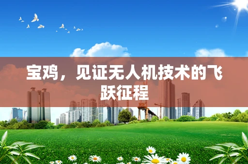 宝鸡，见证无人机技术的飞跃征程