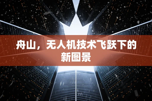 舟山，无人机技术飞跃下的新图景