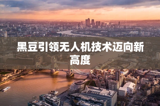 黑豆引领无人机技术迈向新高度