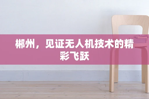 郴州，见证无人机技术的精彩飞跃